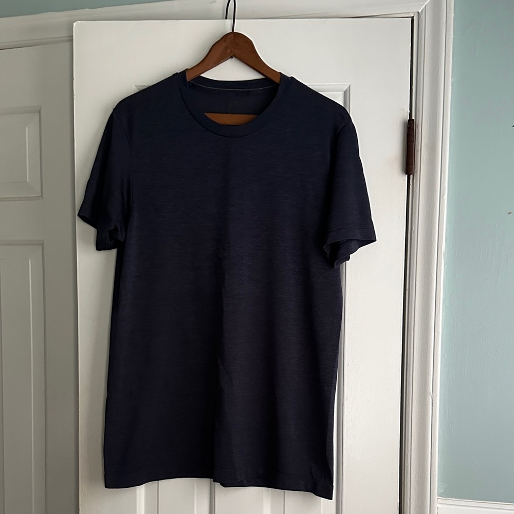 Men's Dark Blue Short Sleeve T-Shirt